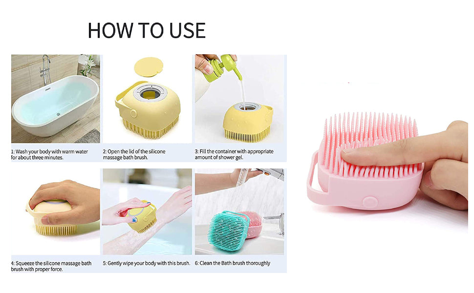 Combo - Scalp Massager + Body Scrubber + Scrubber Belt