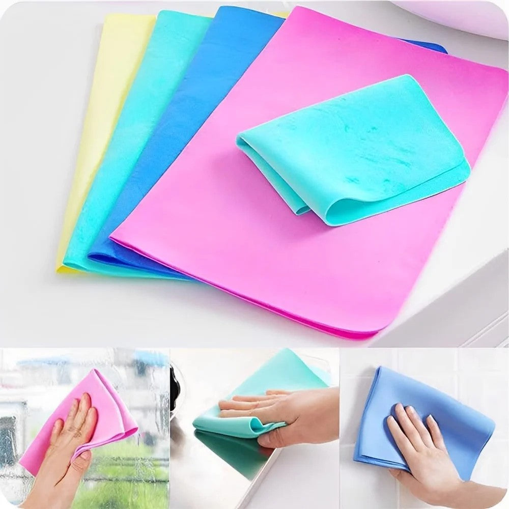Combo - Stretchable Lids + Ice Cube Tray + Quick Dry Magic Towel